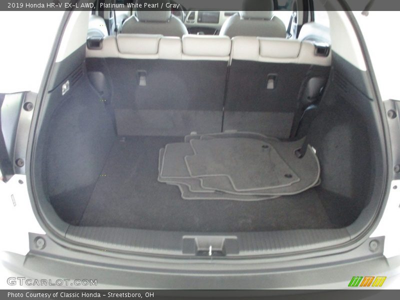 Platinum White Pearl / Gray 2019 Honda HR-V EX-L AWD
