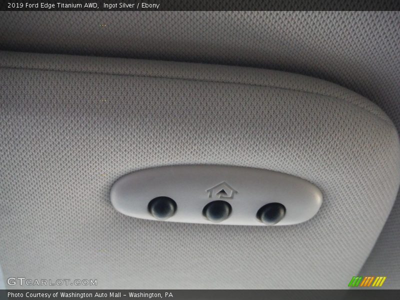 Ingot Silver / Ebony 2019 Ford Edge Titanium AWD