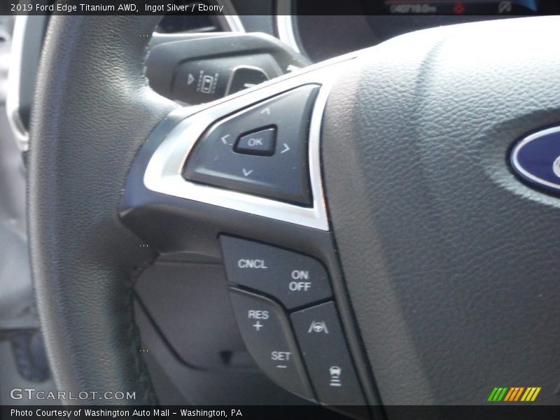 Ingot Silver / Ebony 2019 Ford Edge Titanium AWD