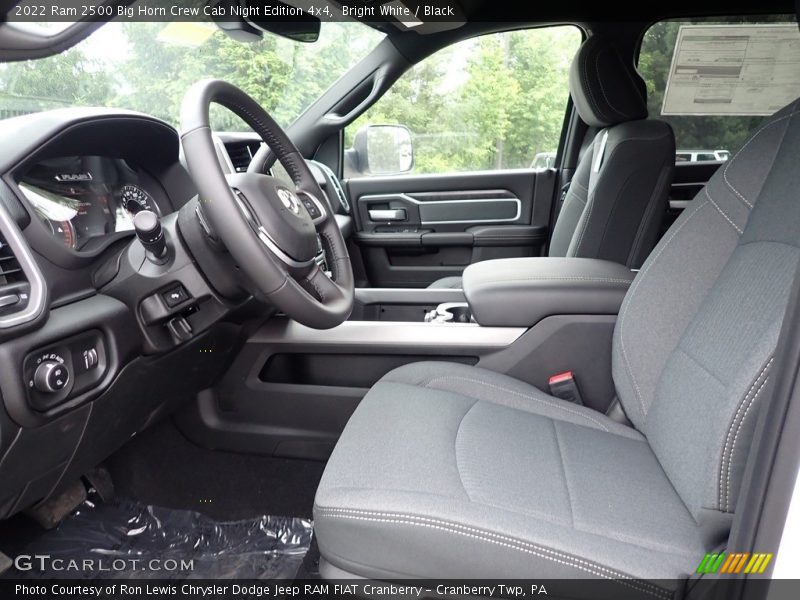 Bright White / Black 2022 Ram 2500 Big Horn Crew Cab Night Edition 4x4