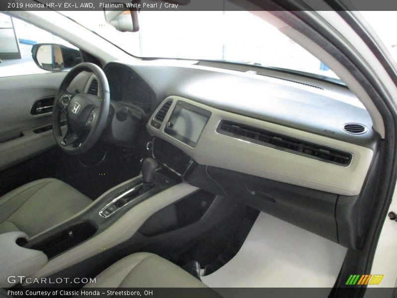 Platinum White Pearl / Gray 2019 Honda HR-V EX-L AWD
