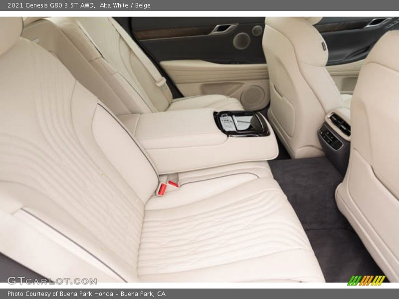 Alta White / Beige 2021 Genesis G80 3.5T AWD