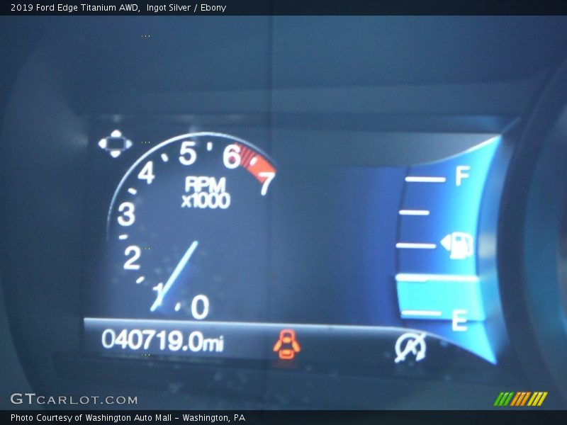 Ingot Silver / Ebony 2019 Ford Edge Titanium AWD