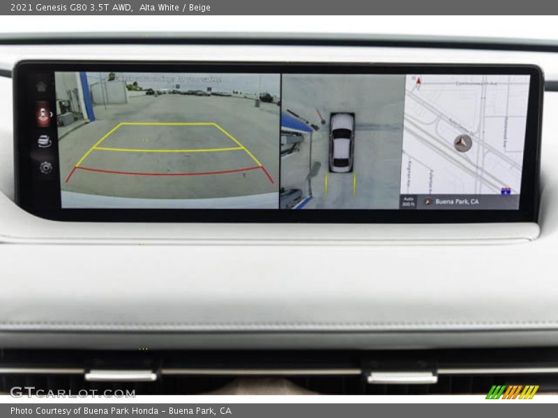 Alta White / Beige 2021 Genesis G80 3.5T AWD