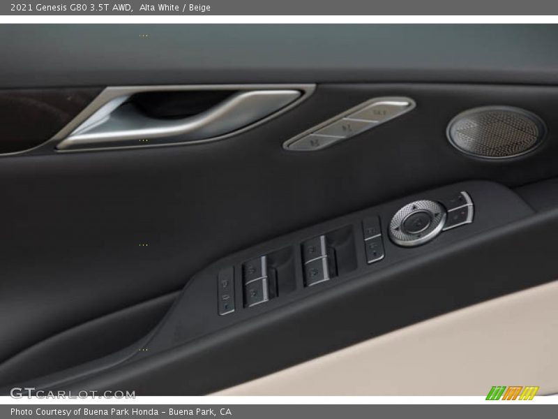 Alta White / Beige 2021 Genesis G80 3.5T AWD