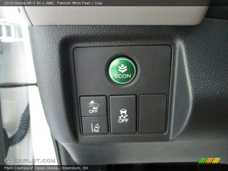 Platinum White Pearl / Gray 2019 Honda HR-V EX-L AWD