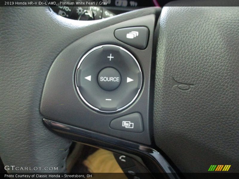 Platinum White Pearl / Gray 2019 Honda HR-V EX-L AWD