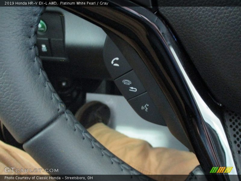 Platinum White Pearl / Gray 2019 Honda HR-V EX-L AWD