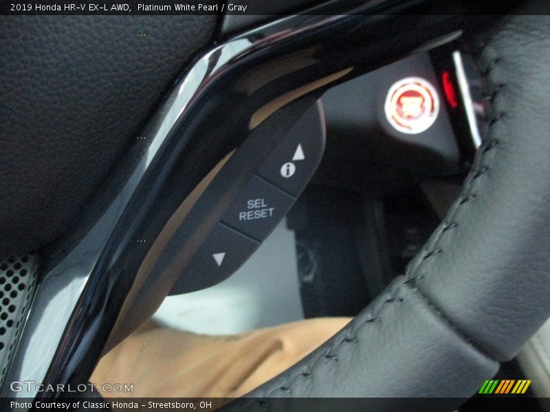 Platinum White Pearl / Gray 2019 Honda HR-V EX-L AWD