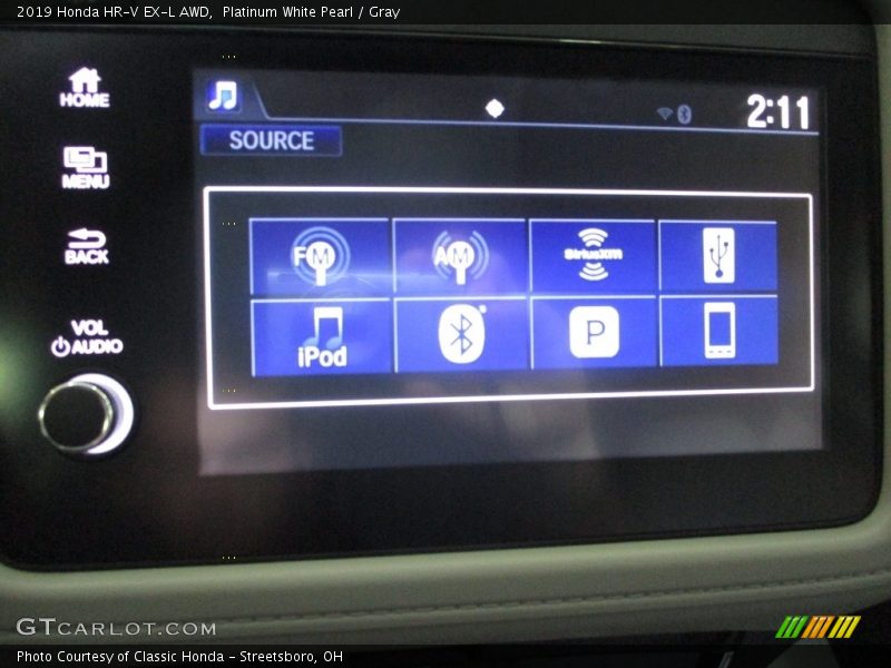Platinum White Pearl / Gray 2019 Honda HR-V EX-L AWD