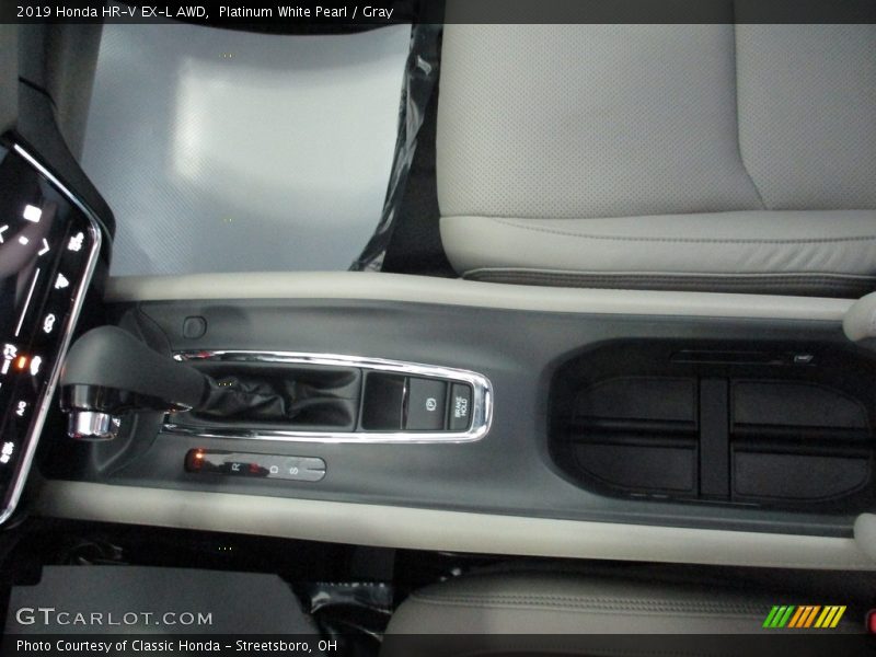Platinum White Pearl / Gray 2019 Honda HR-V EX-L AWD