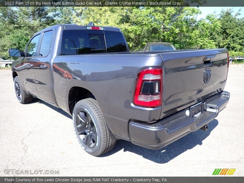 Granite Crystal Metallic / Black/Diesel Gray 2022 Ram 1500 Big Horn Night Edition Quad Cab 4x4