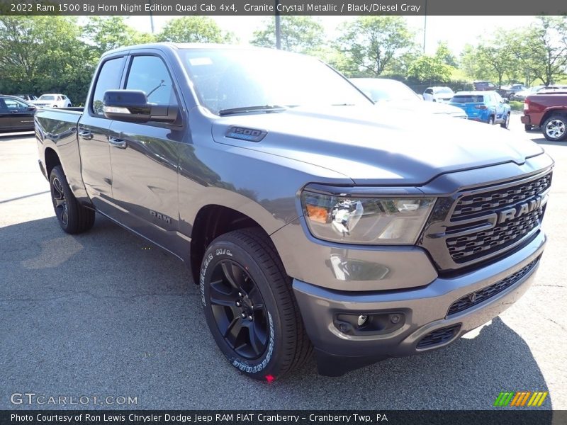 Granite Crystal Metallic / Black/Diesel Gray 2022 Ram 1500 Big Horn Night Edition Quad Cab 4x4