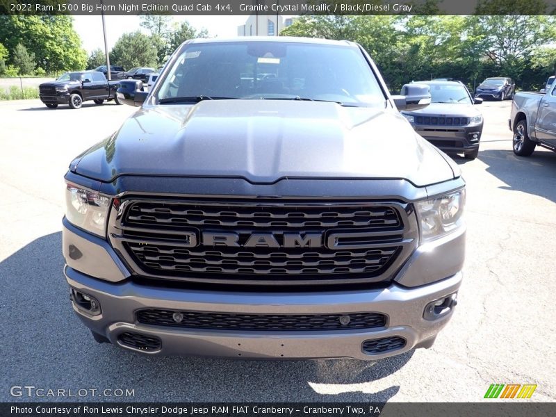 Granite Crystal Metallic / Black/Diesel Gray 2022 Ram 1500 Big Horn Night Edition Quad Cab 4x4