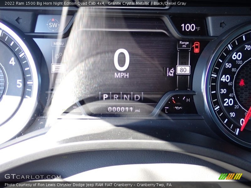 Granite Crystal Metallic / Black/Diesel Gray 2022 Ram 1500 Big Horn Night Edition Quad Cab 4x4