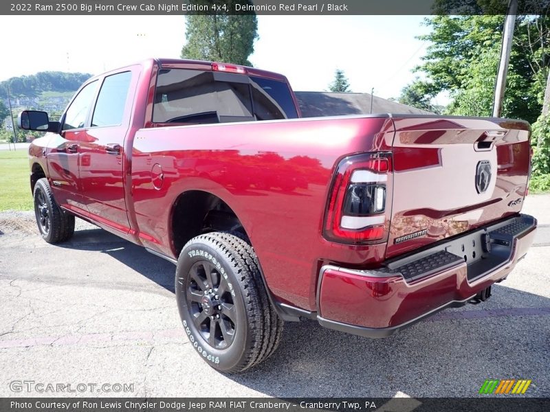Delmonico Red Pearl / Black 2022 Ram 2500 Big Horn Crew Cab Night Edition 4x4