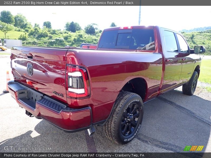 Delmonico Red Pearl / Black 2022 Ram 2500 Big Horn Crew Cab Night Edition 4x4