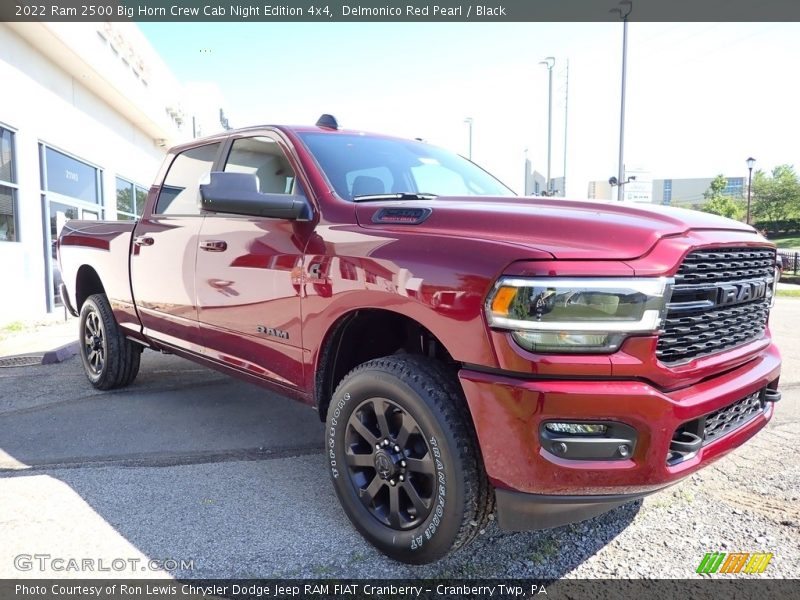 Delmonico Red Pearl / Black 2022 Ram 2500 Big Horn Crew Cab Night Edition 4x4