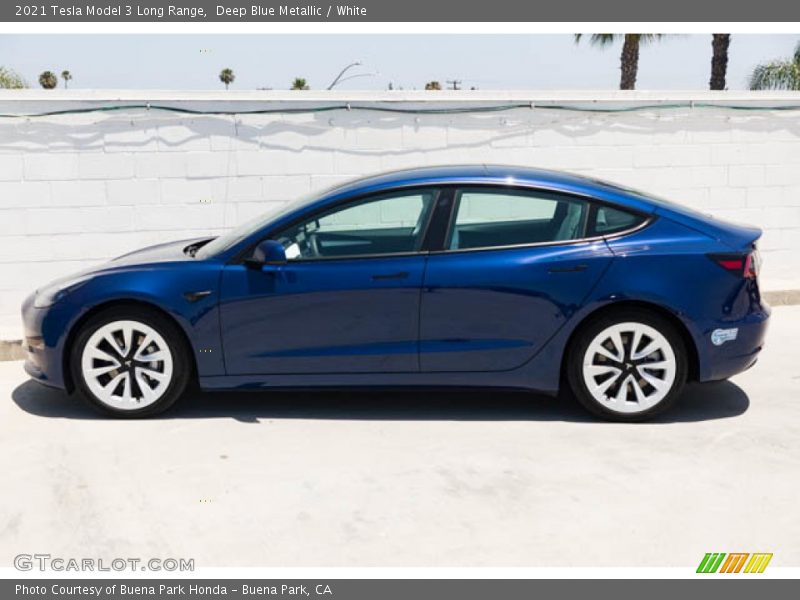  2021 Model 3 Long Range Deep Blue Metallic