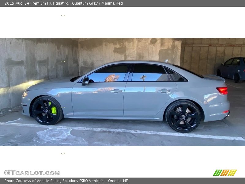 Quantum Gray / Magma Red 2019 Audi S4 Premium Plus quattro