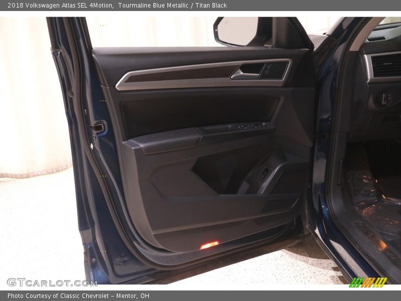 Tourmaline Blue Metallic / Titan Black 2018 Volkswagen Atlas SEL 4Motion