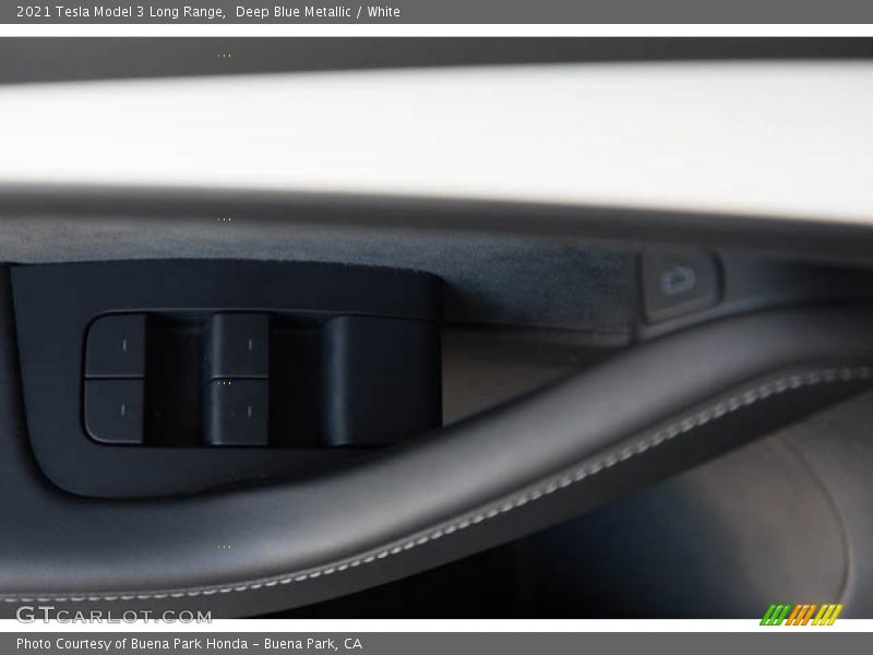Deep Blue Metallic / White 2021 Tesla Model 3 Long Range