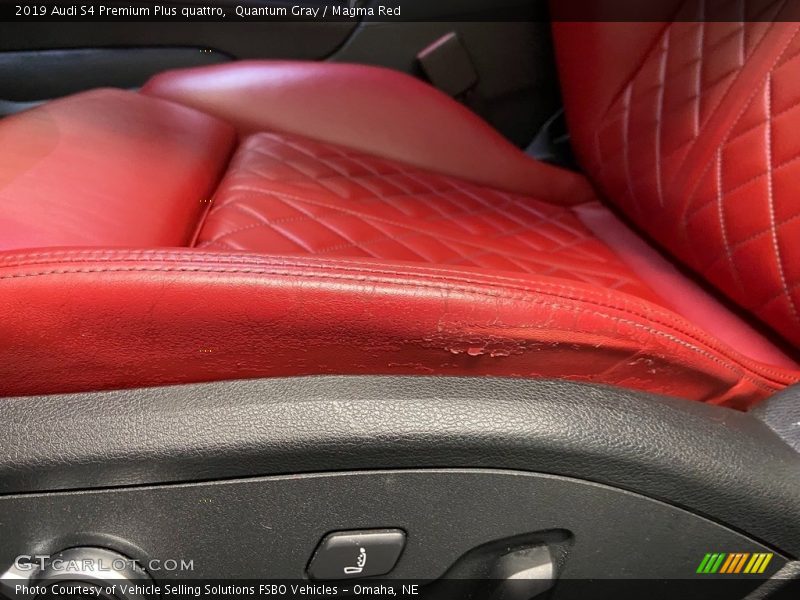 Quantum Gray / Magma Red 2019 Audi S4 Premium Plus quattro