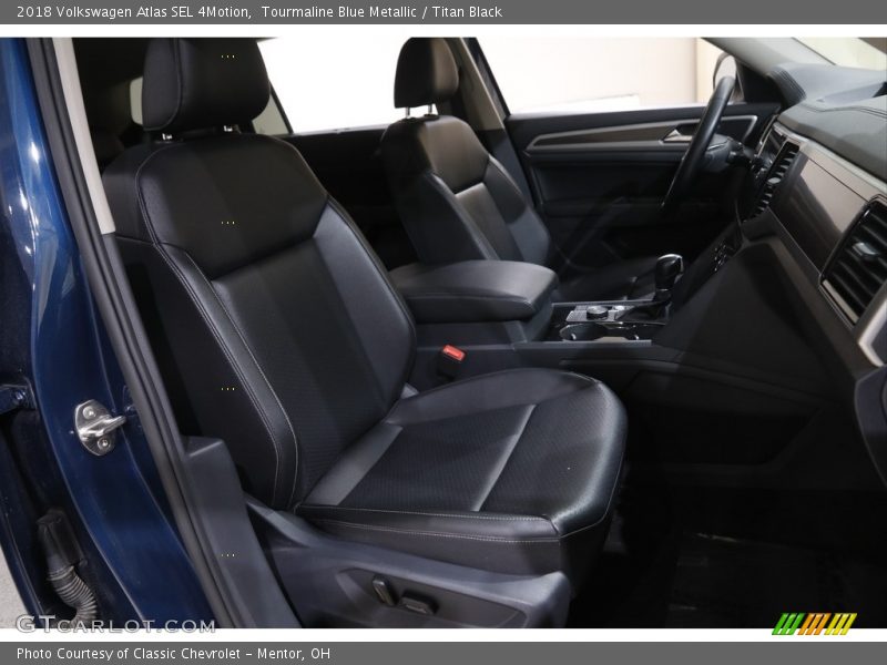 Tourmaline Blue Metallic / Titan Black 2018 Volkswagen Atlas SEL 4Motion
