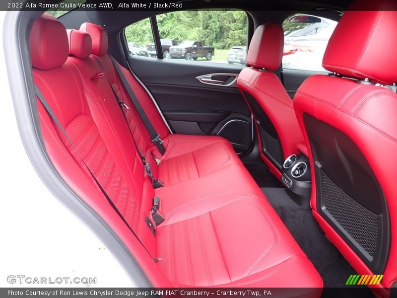 Rear Seat of 2022 Giulia Veloce AWD