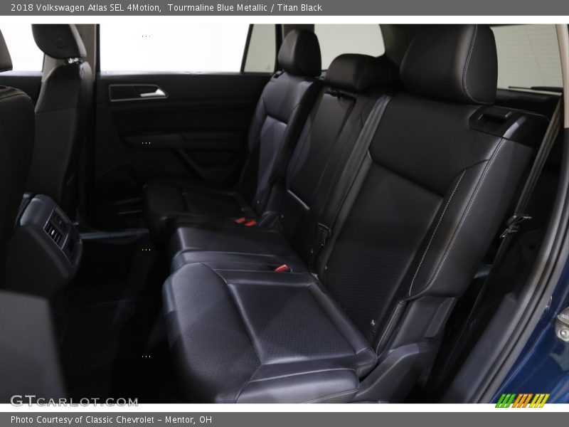 Tourmaline Blue Metallic / Titan Black 2018 Volkswagen Atlas SEL 4Motion