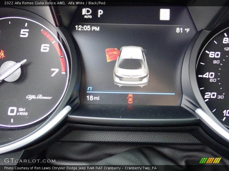 Alfa White / Black/Red 2022 Alfa Romeo Giulia Veloce AWD