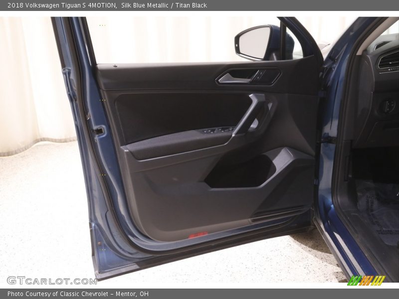 Silk Blue Metallic / Titan Black 2018 Volkswagen Tiguan S 4MOTION