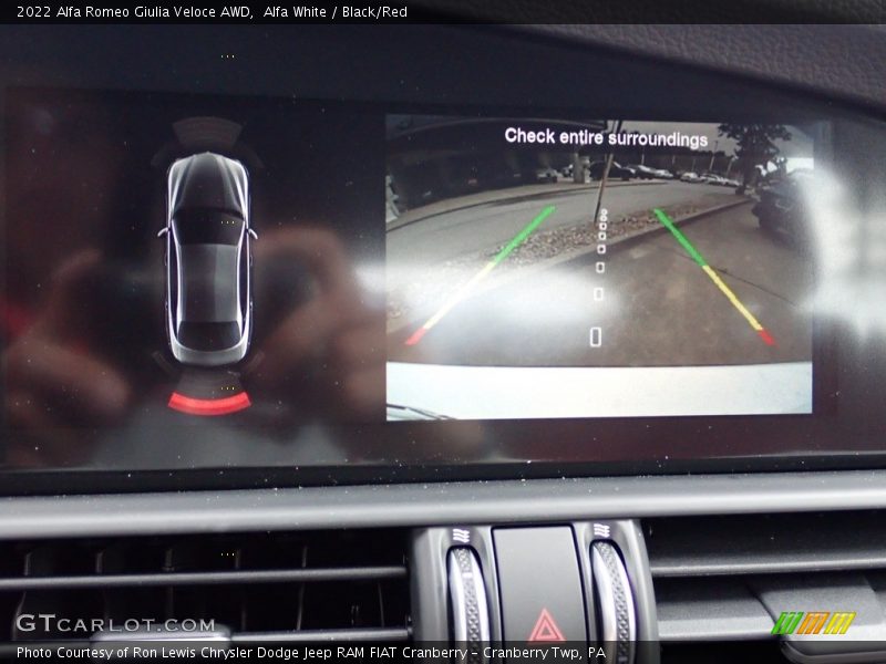 Alfa White / Black/Red 2022 Alfa Romeo Giulia Veloce AWD