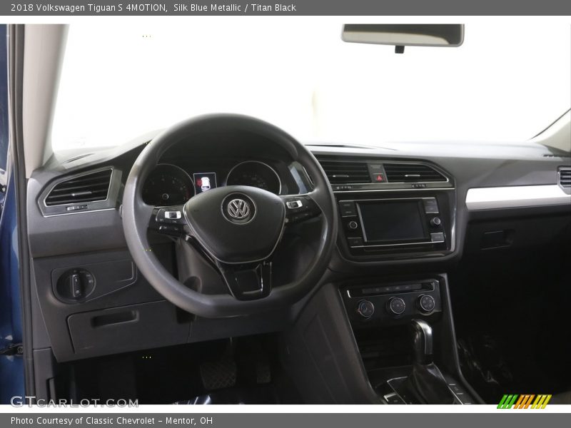 Silk Blue Metallic / Titan Black 2018 Volkswagen Tiguan S 4MOTION