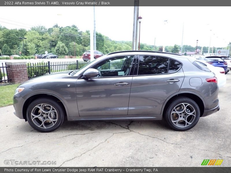 Vesuvio Gray Metallic / Black 2022 Alfa Romeo Stelvio Ti AWD