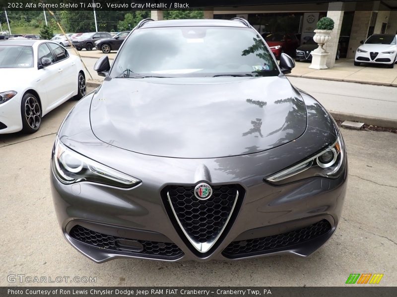 Vesuvio Gray Metallic / Black 2022 Alfa Romeo Stelvio Ti AWD