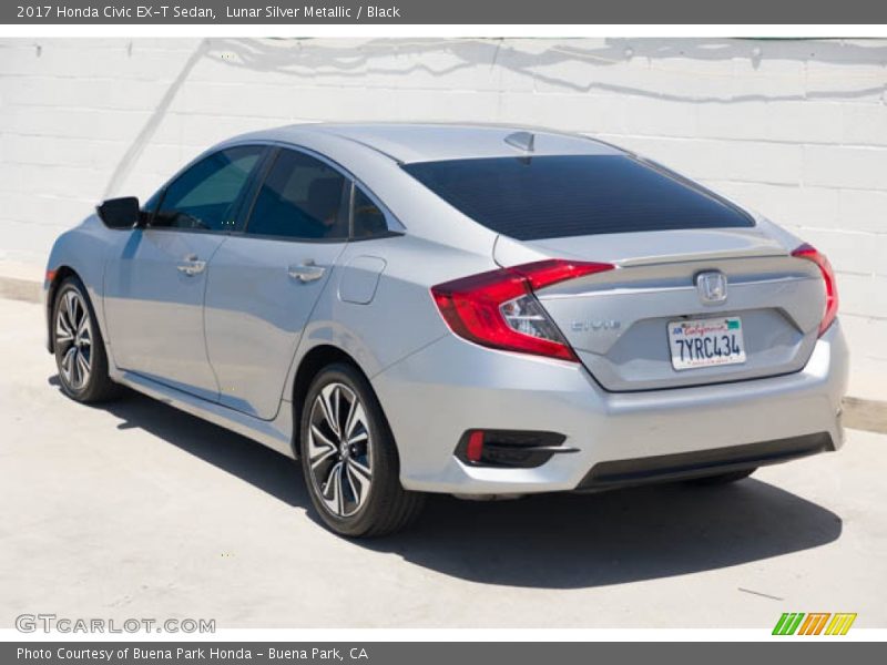 Lunar Silver Metallic / Black 2017 Honda Civic EX-T Sedan