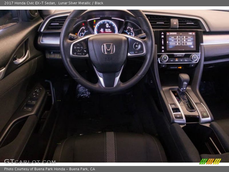 Lunar Silver Metallic / Black 2017 Honda Civic EX-T Sedan