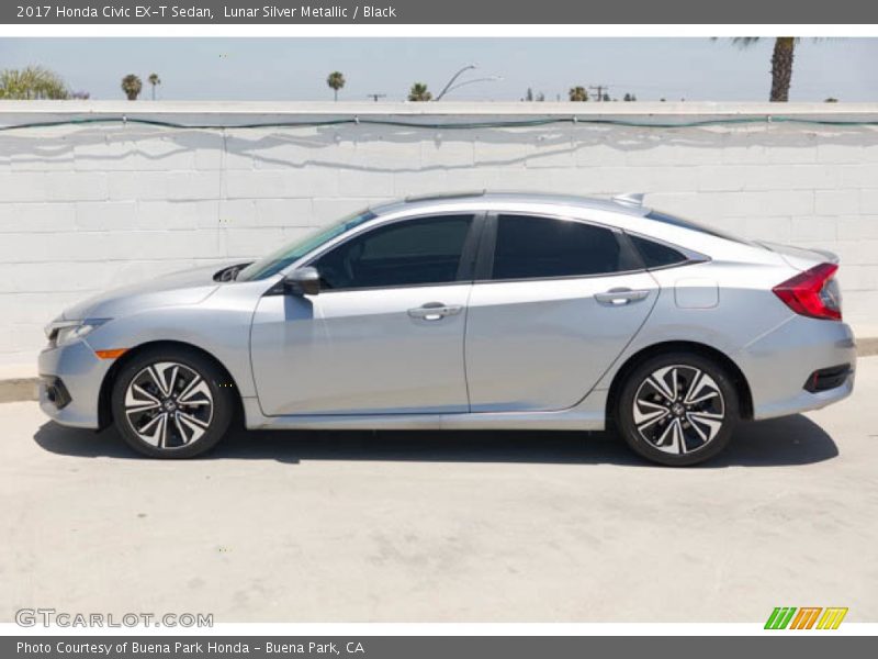 Lunar Silver Metallic / Black 2017 Honda Civic EX-T Sedan
