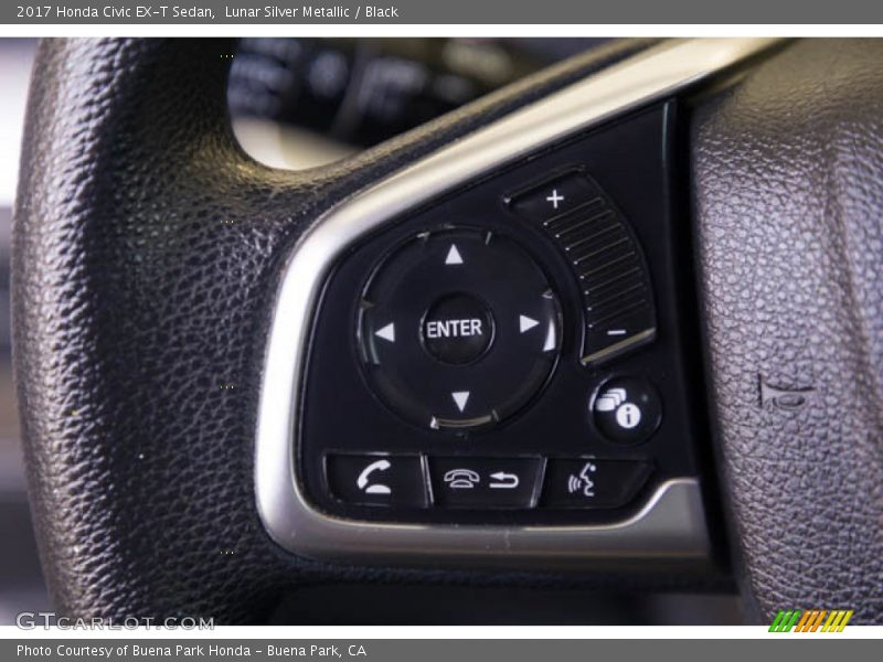 Lunar Silver Metallic / Black 2017 Honda Civic EX-T Sedan