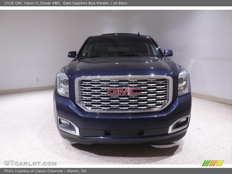 Dark Sapphire Blue Metallic / Jet Black 2018 GMC Yukon XL Denali 4WD