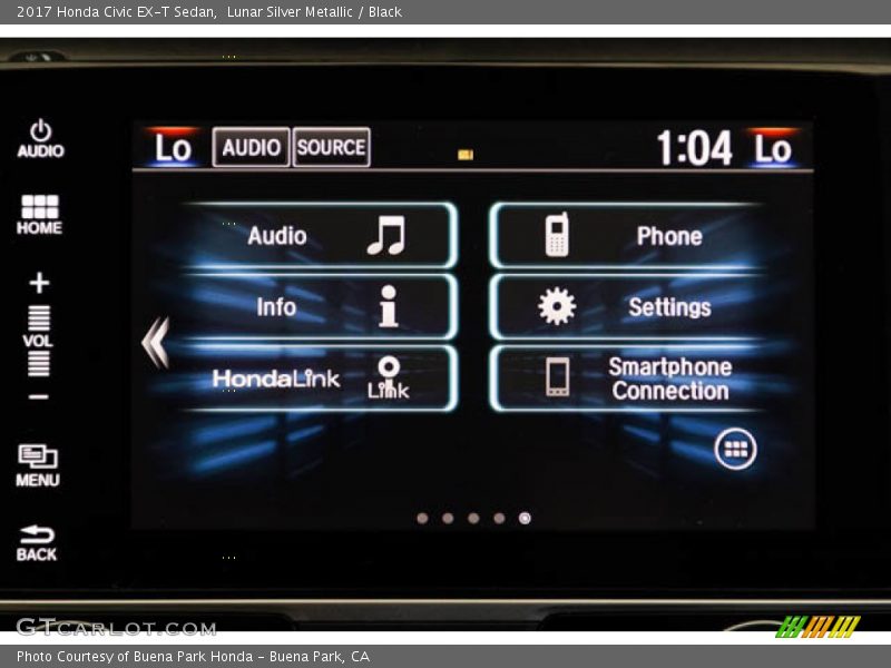 Lunar Silver Metallic / Black 2017 Honda Civic EX-T Sedan