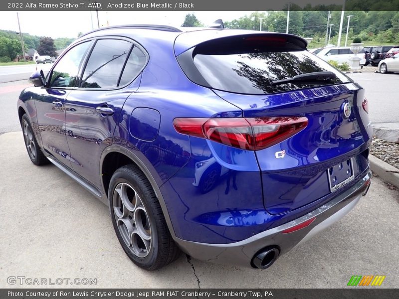 Anodized Blue Metallic / Black 2022 Alfa Romeo Stelvio Ti AWD