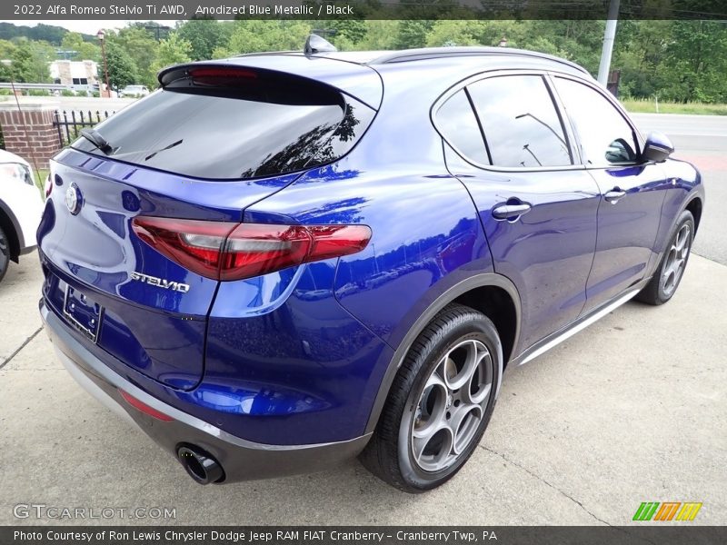 Anodized Blue Metallic / Black 2022 Alfa Romeo Stelvio Ti AWD