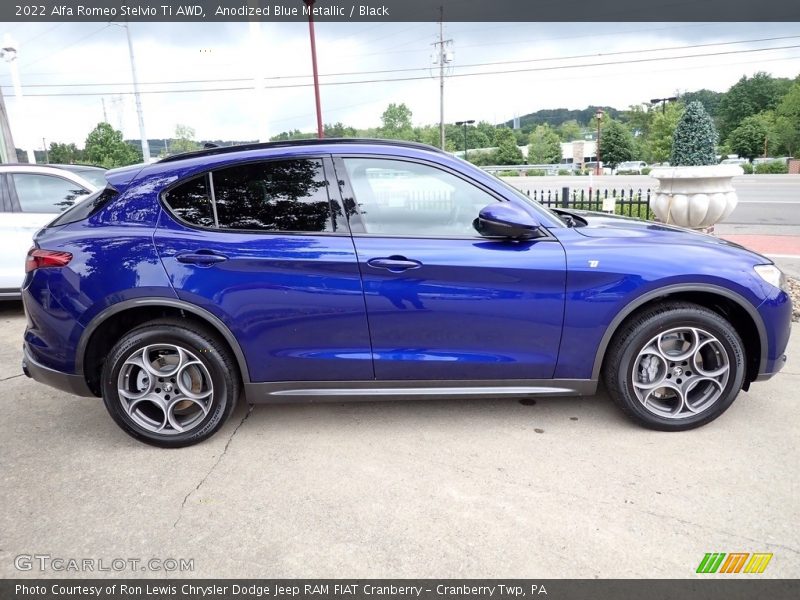 Anodized Blue Metallic / Black 2022 Alfa Romeo Stelvio Ti AWD