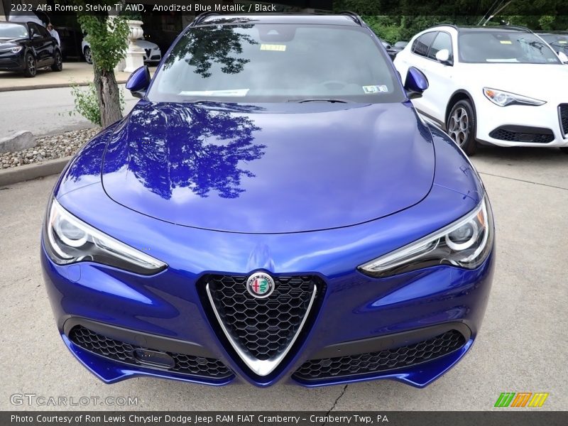 Anodized Blue Metallic / Black 2022 Alfa Romeo Stelvio Ti AWD