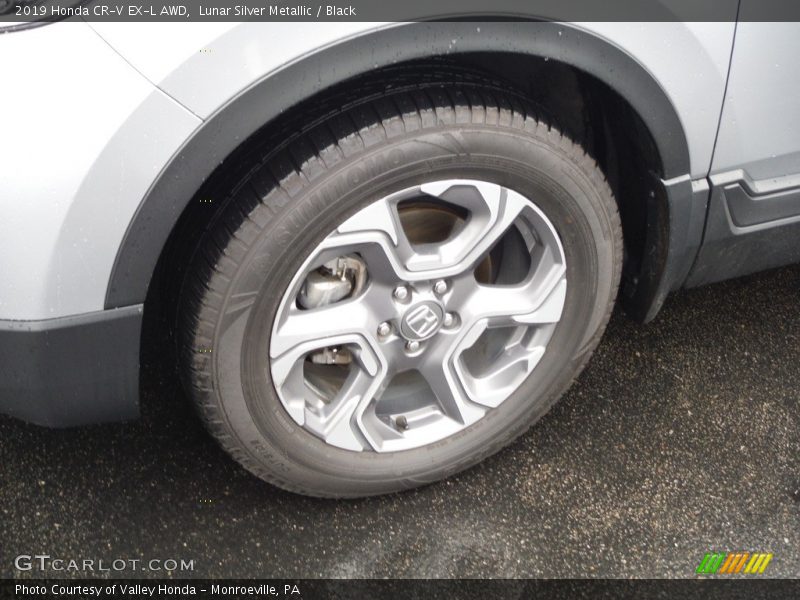 Lunar Silver Metallic / Black 2019 Honda CR-V EX-L AWD