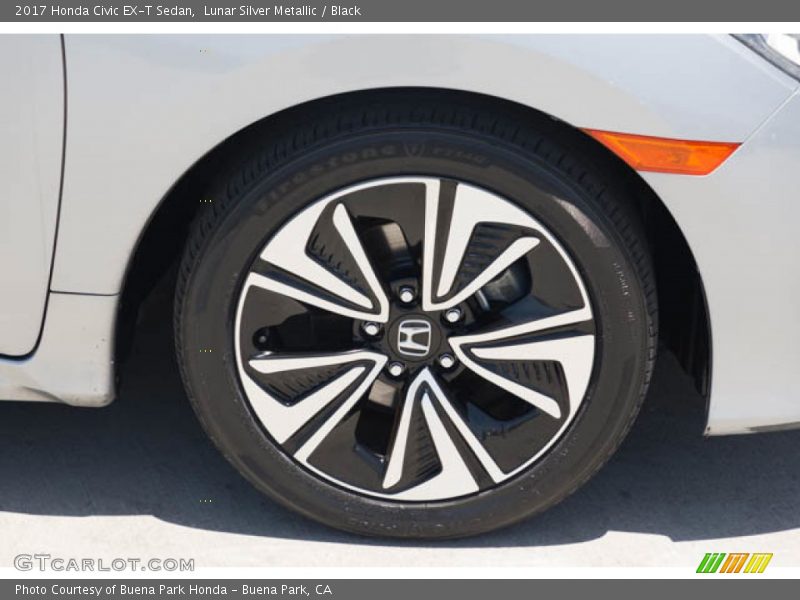 Lunar Silver Metallic / Black 2017 Honda Civic EX-T Sedan