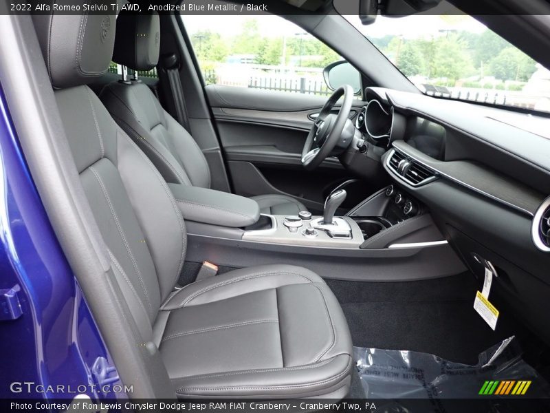 Anodized Blue Metallic / Black 2022 Alfa Romeo Stelvio Ti AWD