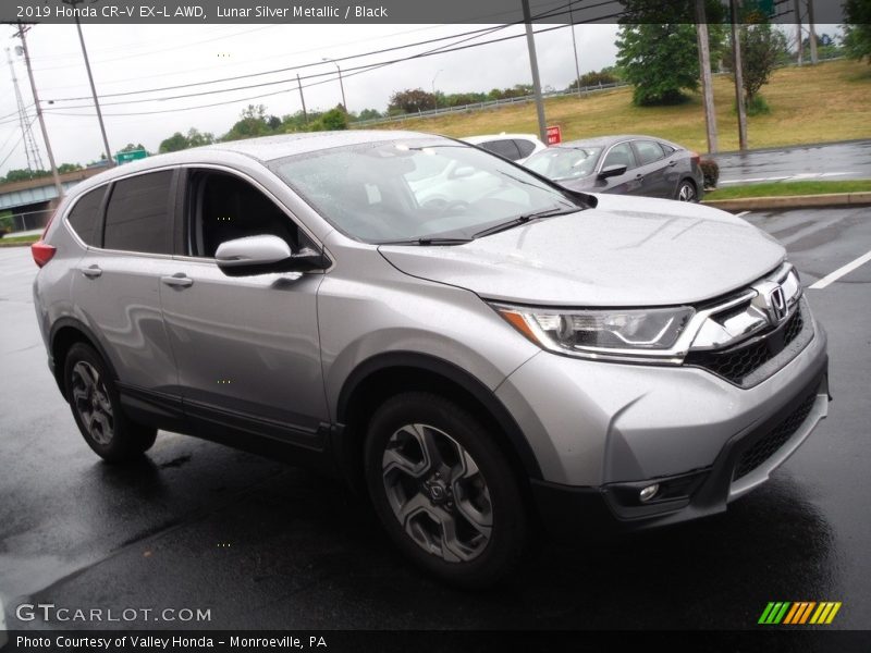 Lunar Silver Metallic / Black 2019 Honda CR-V EX-L AWD